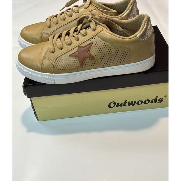Outwoods Shauna Sneakers Taupe‎ size 9 - Picture 1 of 3